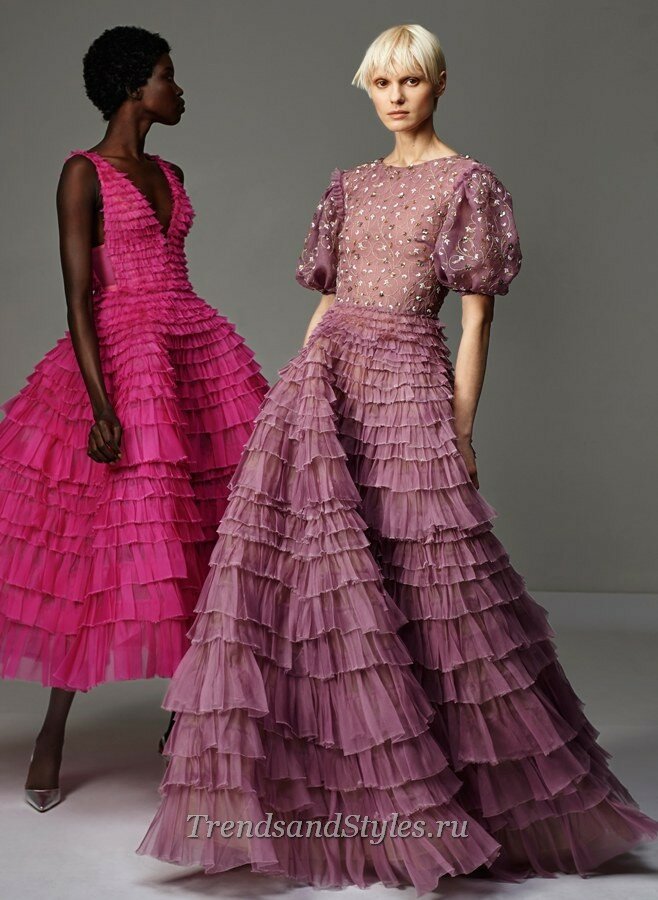 модные вечерние платья осень-зима 2020-2021 тренды